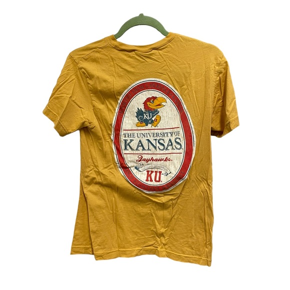 Jones & Mitchell University of Kansas Gold Short Sleeve Tee Unisex Size Small - Picture 2 of 5